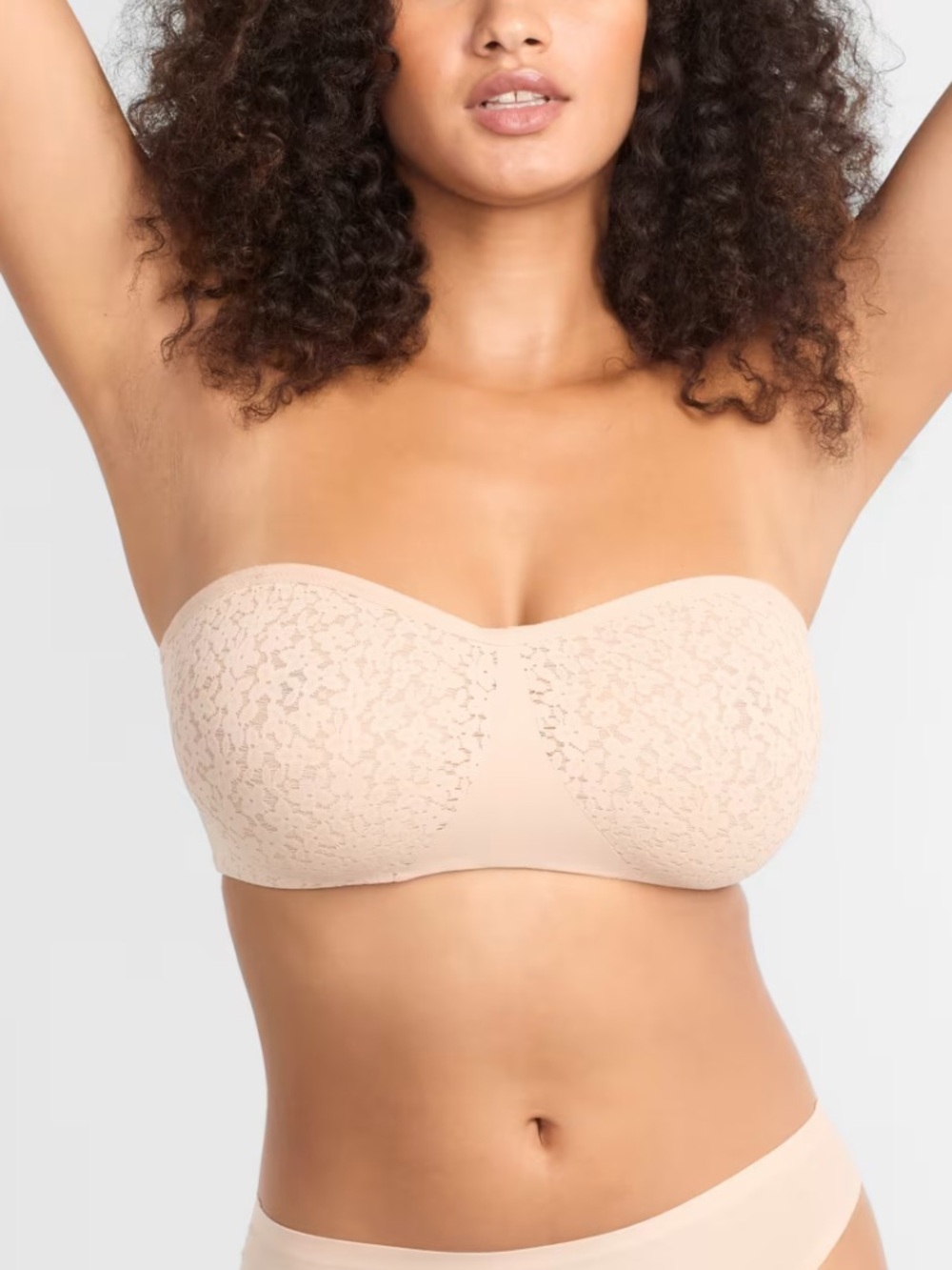 Chantelle Norah Comfort Lace Unlined Strapless Bra size 32DDDD
